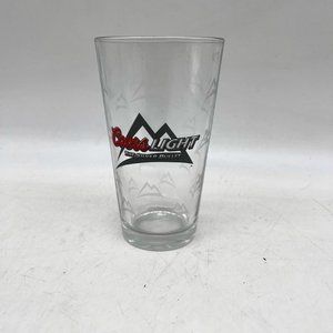Vintage Coors Light Silver Bullet Pint Beer Glass 16 oz.